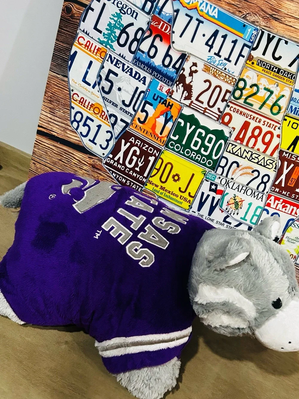 Kansas State Purple Plush Pillow Pet - Mascot Dog
